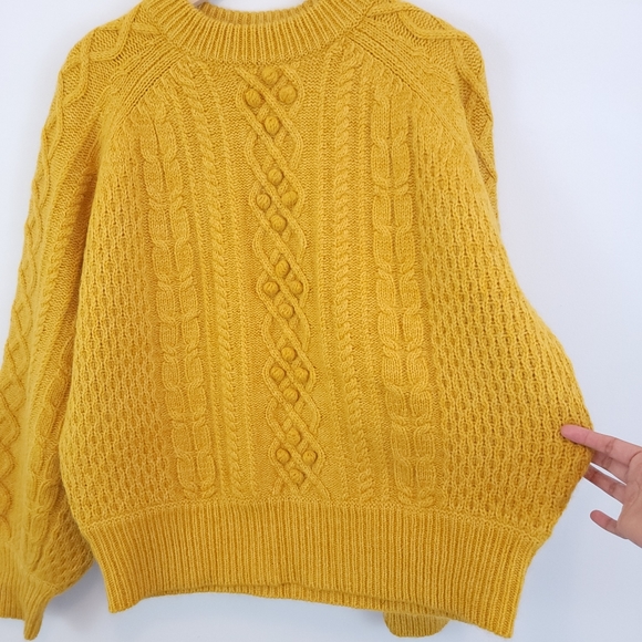 Demylee X J. Crew Balloon Sleeve Sweater. Moving somewhere warm. Never worn - Picture 3 of 9